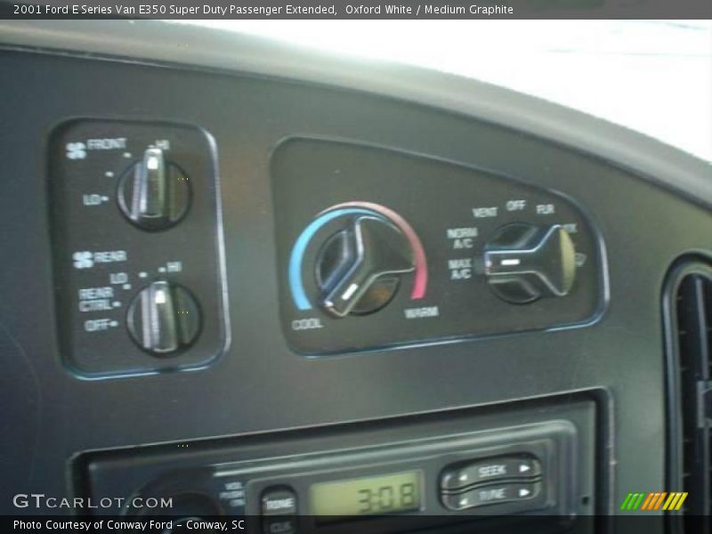 Oxford White / Medium Graphite 2001 Ford E Series Van E350 Super Duty Passenger Extended