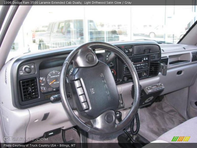 Light Driftwood Satin Glow / Gray 1996 Dodge Ram 3500 Laramie Extended Cab Dually