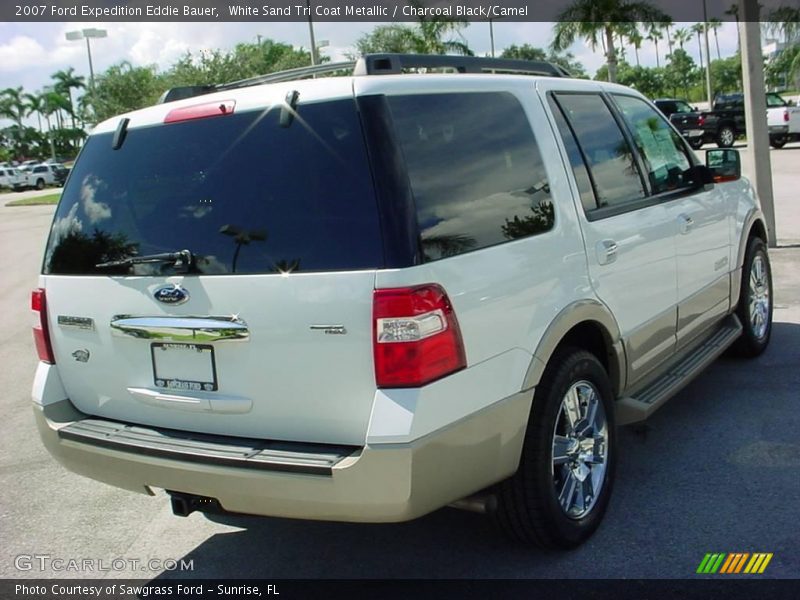 White Sand Tri Coat Metallic / Charcoal Black/Camel 2007 Ford Expedition Eddie Bauer