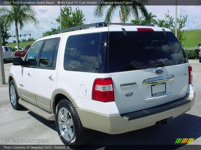 White Sand Tri Coat Metallic / Charcoal Black/Camel 2007 Ford Expedition Eddie Bauer