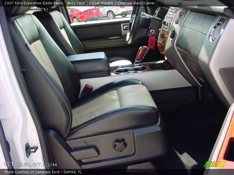 White Sand Tri Coat Metallic / Charcoal Black/Camel 2007 Ford Expedition Eddie Bauer