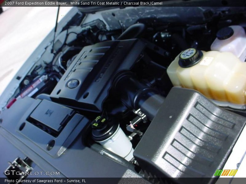 White Sand Tri Coat Metallic / Charcoal Black/Camel 2007 Ford Expedition Eddie Bauer