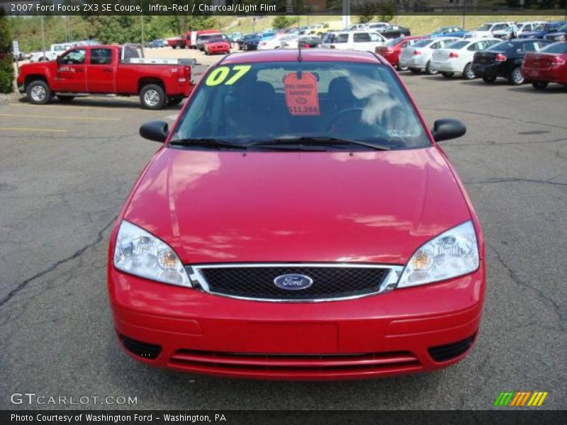 Infra-Red / Charcoal/Light Flint 2007 Ford Focus ZX3 SE Coupe
