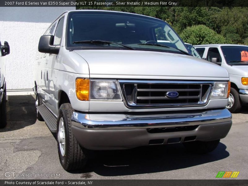 Silver Metallic / Medium Flint Grey 2007 Ford E Series Van E350 Super Duty XLT 15 Passenger