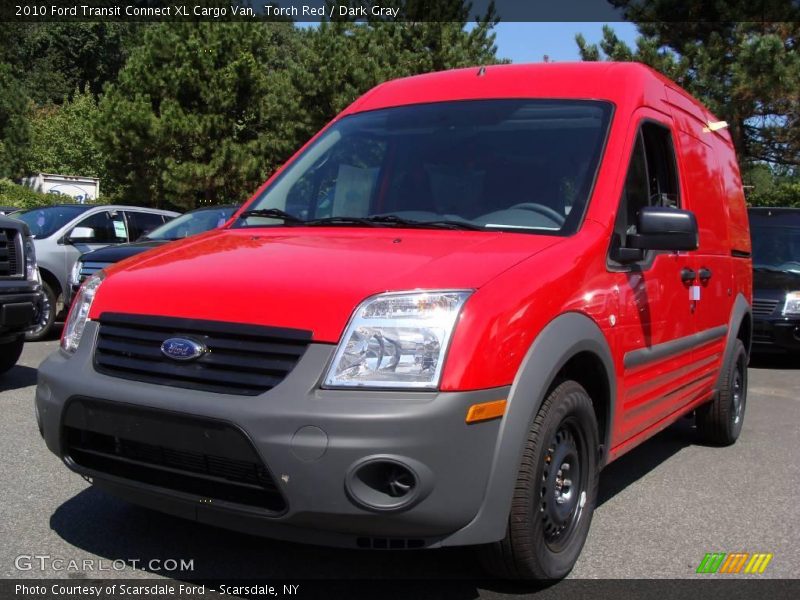 Torch Red / Dark Gray 2010 Ford Transit Connect XL Cargo Van