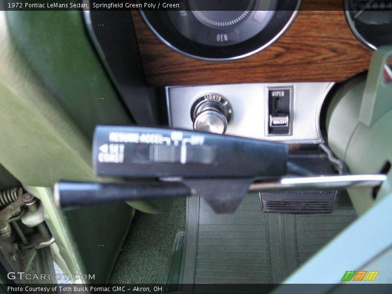 Controls of 1972 LeMans Sedan