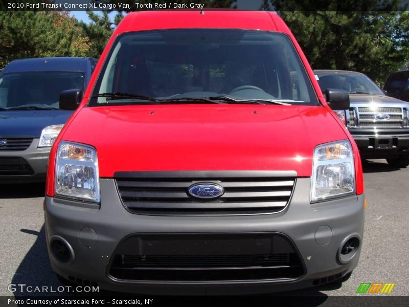 Torch Red / Dark Gray 2010 Ford Transit Connect XL Cargo Van