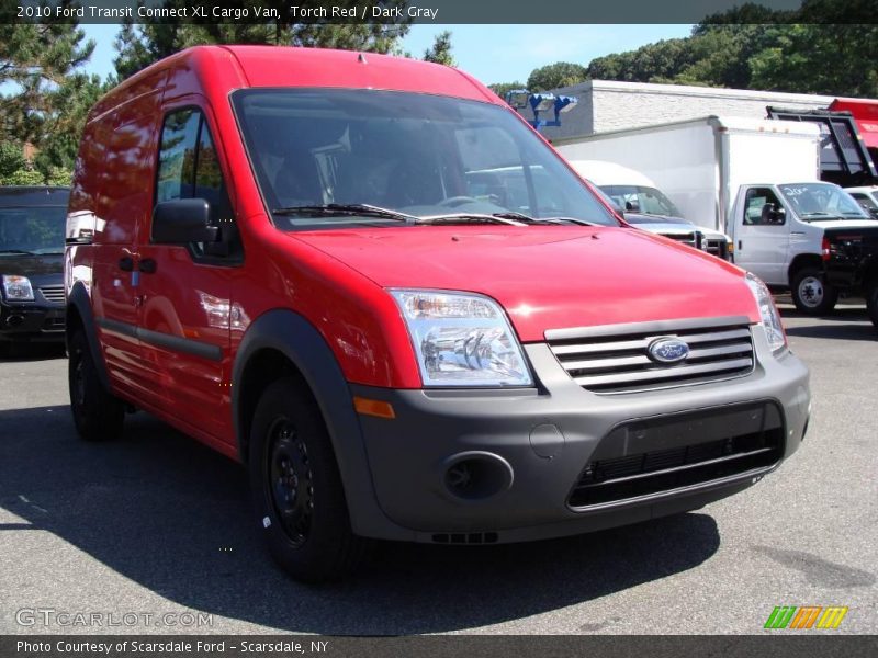 Torch Red / Dark Gray 2010 Ford Transit Connect XL Cargo Van