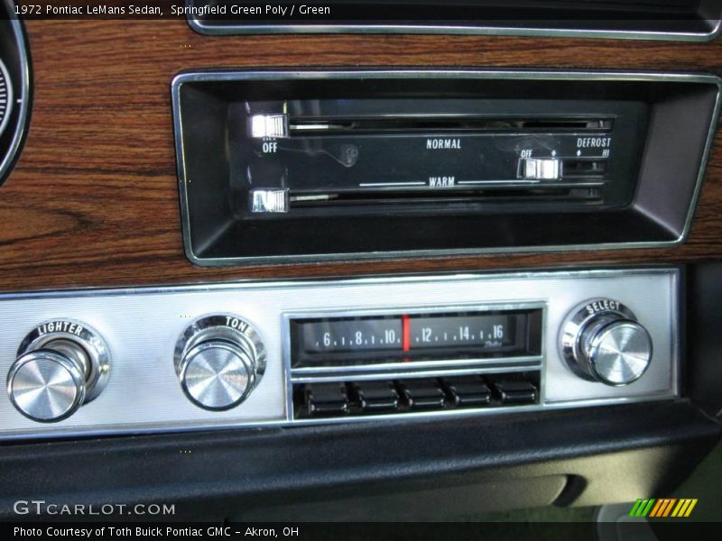 Controls of 1972 LeMans Sedan