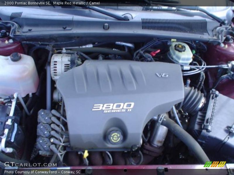 Maple Red Metallic / Camel 2000 Pontiac Bonneville SE