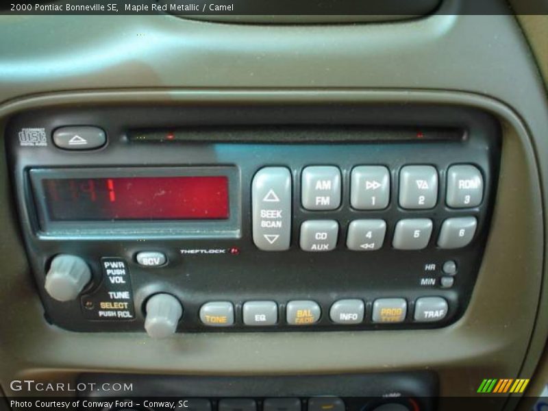 Maple Red Metallic / Camel 2000 Pontiac Bonneville SE