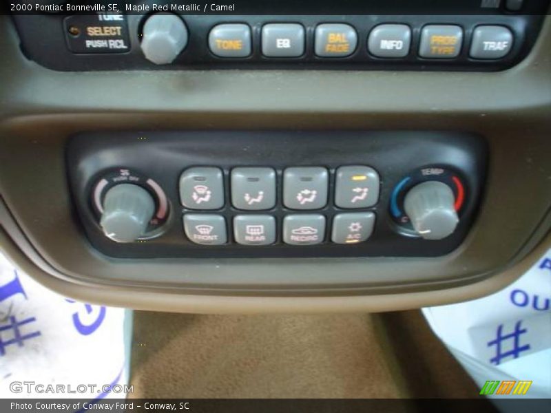 Maple Red Metallic / Camel 2000 Pontiac Bonneville SE