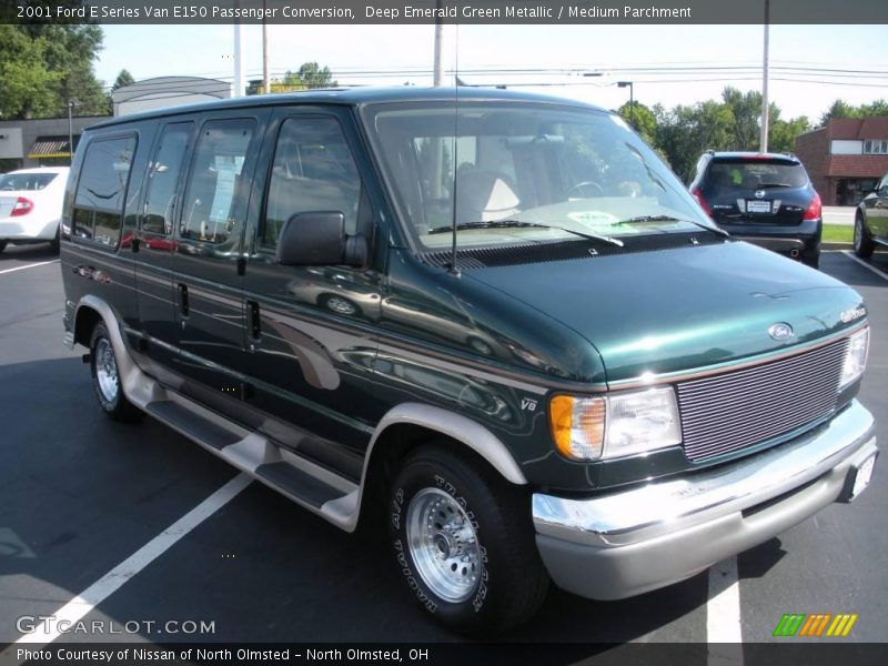 Deep Emerald Green Metallic / Medium Parchment 2001 Ford E Series Van E150 Passenger Conversion