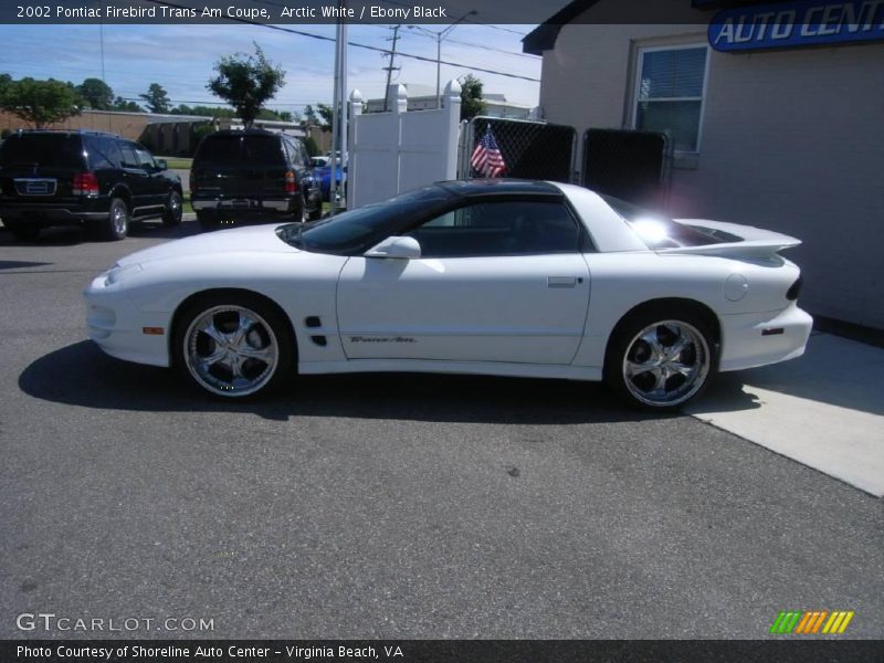 Arctic White / Ebony Black 2002 Pontiac Firebird Trans Am Coupe