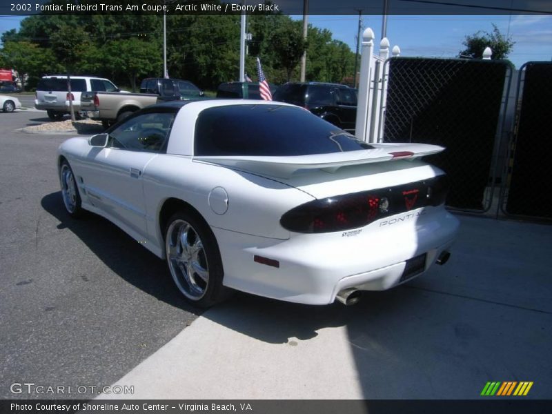Arctic White / Ebony Black 2002 Pontiac Firebird Trans Am Coupe
