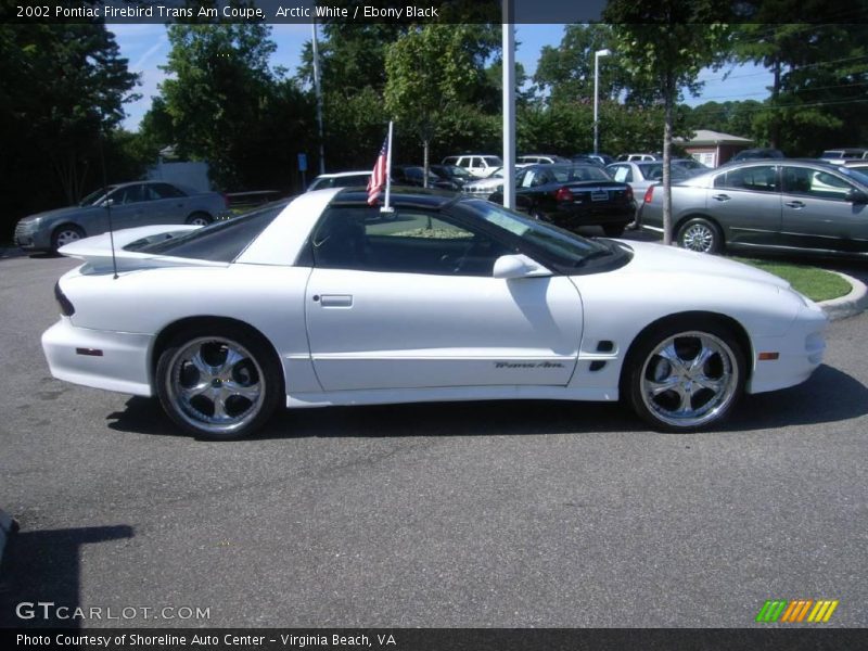 Arctic White / Ebony Black 2002 Pontiac Firebird Trans Am Coupe