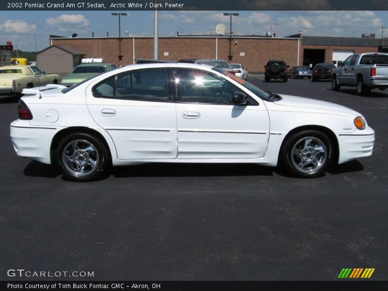 Arctic White / Dark Pewter 2002 Pontiac Grand Am GT Sedan