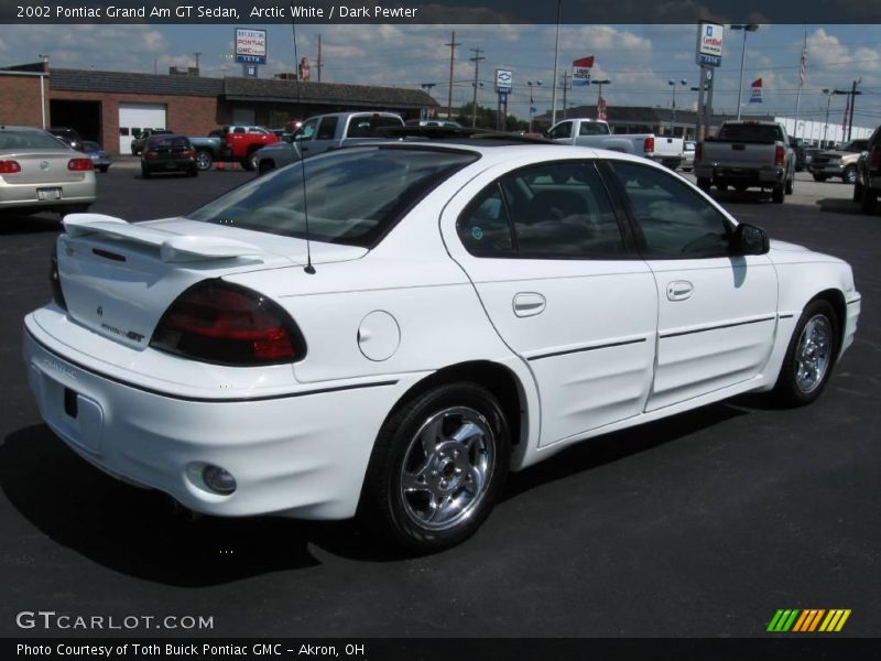 Arctic White / Dark Pewter 2002 Pontiac Grand Am GT Sedan