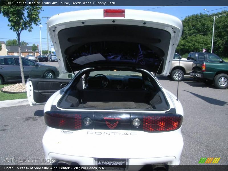 Arctic White / Ebony Black 2002 Pontiac Firebird Trans Am Coupe