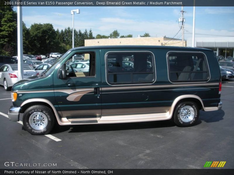 Deep Emerald Green Metallic / Medium Parchment 2001 Ford E Series Van E150 Passenger Conversion