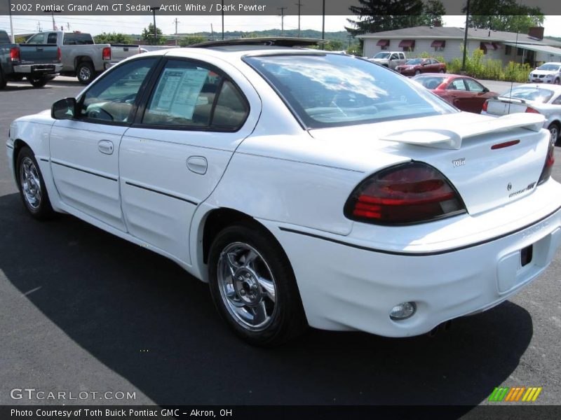 Arctic White / Dark Pewter 2002 Pontiac Grand Am GT Sedan