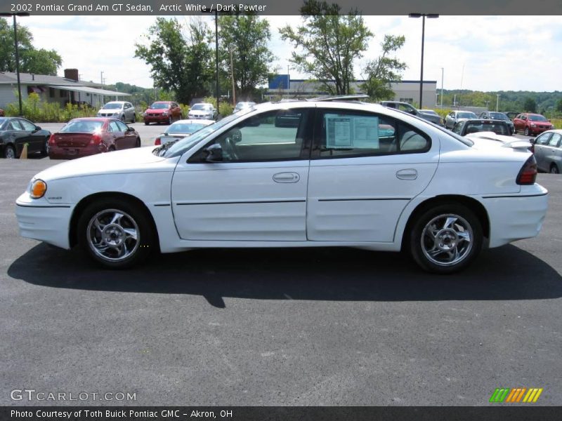 Arctic White / Dark Pewter 2002 Pontiac Grand Am GT Sedan