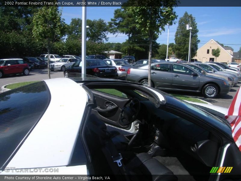 Arctic White / Ebony Black 2002 Pontiac Firebird Trans Am Coupe