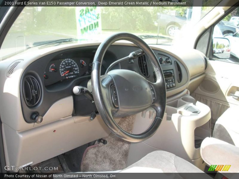 Deep Emerald Green Metallic / Medium Parchment 2001 Ford E Series Van E150 Passenger Conversion