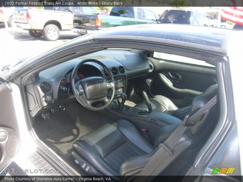 Arctic White / Ebony Black 2002 Pontiac Firebird Trans Am Coupe