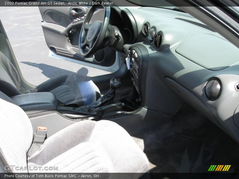 Arctic White / Dark Pewter 2002 Pontiac Grand Am GT Sedan