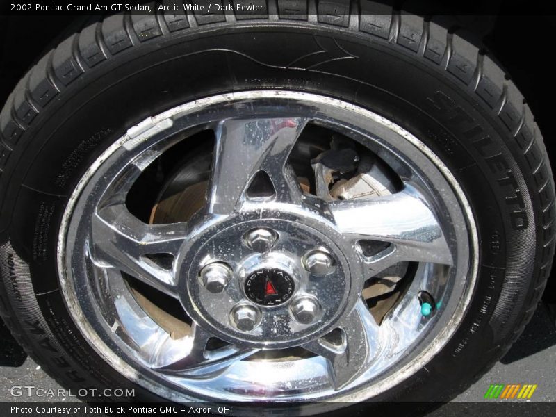 Arctic White / Dark Pewter 2002 Pontiac Grand Am GT Sedan