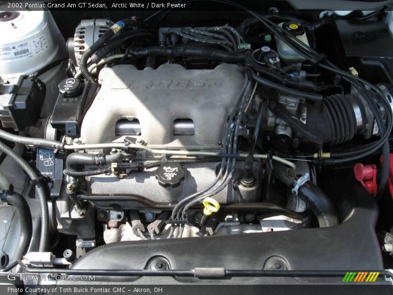 Arctic White / Dark Pewter 2002 Pontiac Grand Am GT Sedan