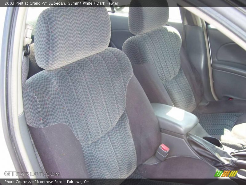 Summit White / Dark Pewter 2003 Pontiac Grand Am SE Sedan