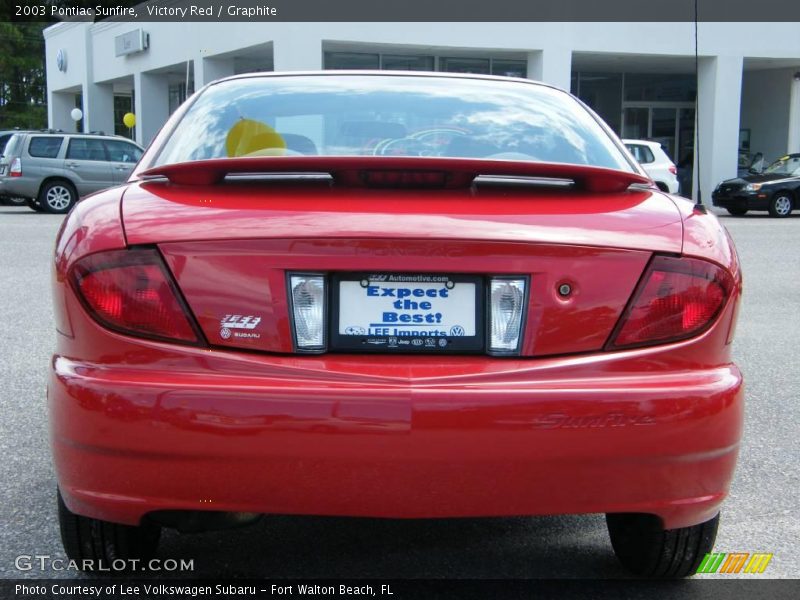 Victory Red / Graphite 2003 Pontiac Sunfire