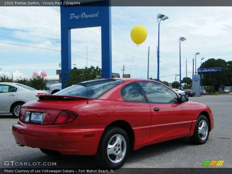 Victory Red / Graphite 2003 Pontiac Sunfire