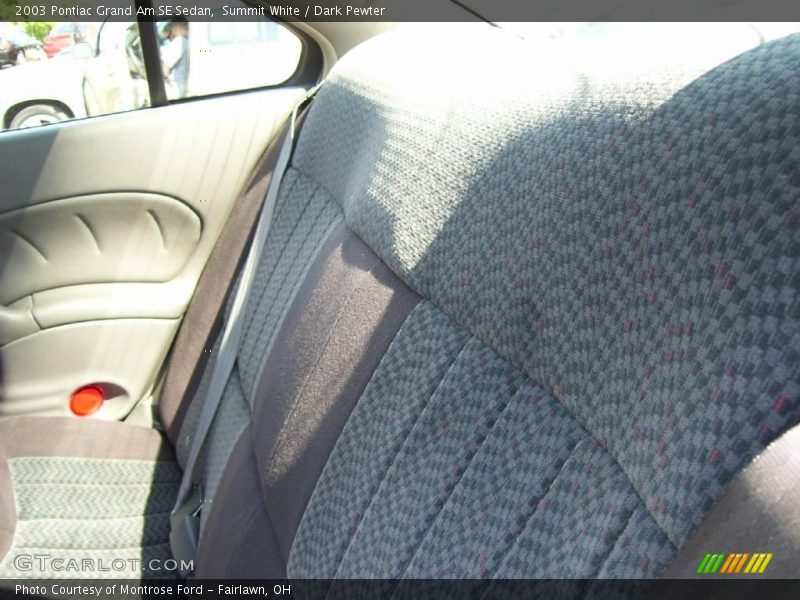 Summit White / Dark Pewter 2003 Pontiac Grand Am SE Sedan
