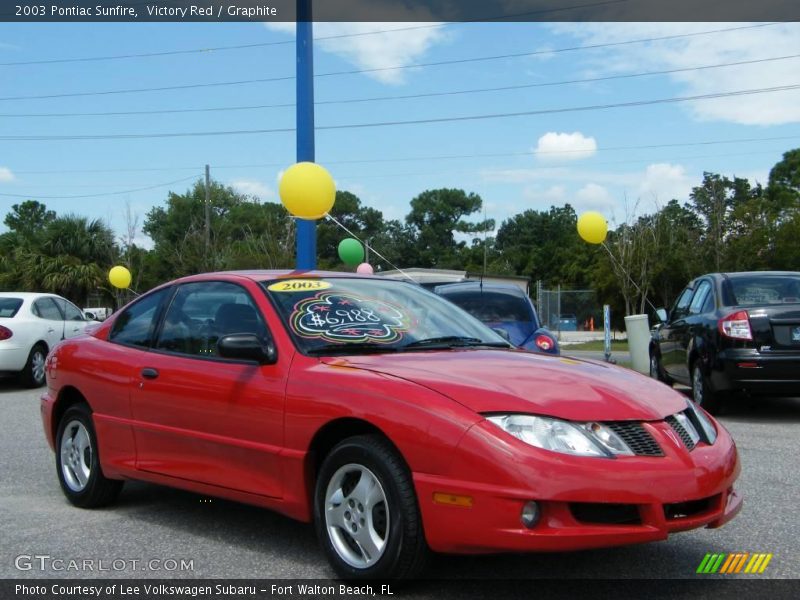 Victory Red / Graphite 2003 Pontiac Sunfire