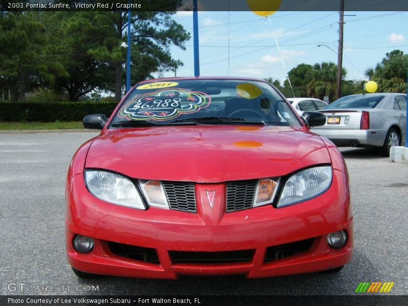 Victory Red / Graphite 2003 Pontiac Sunfire