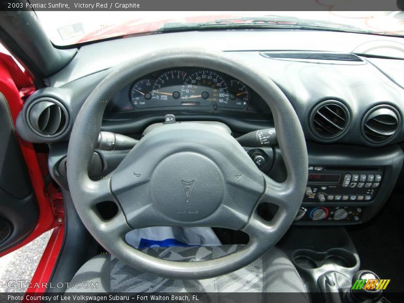 Victory Red / Graphite 2003 Pontiac Sunfire