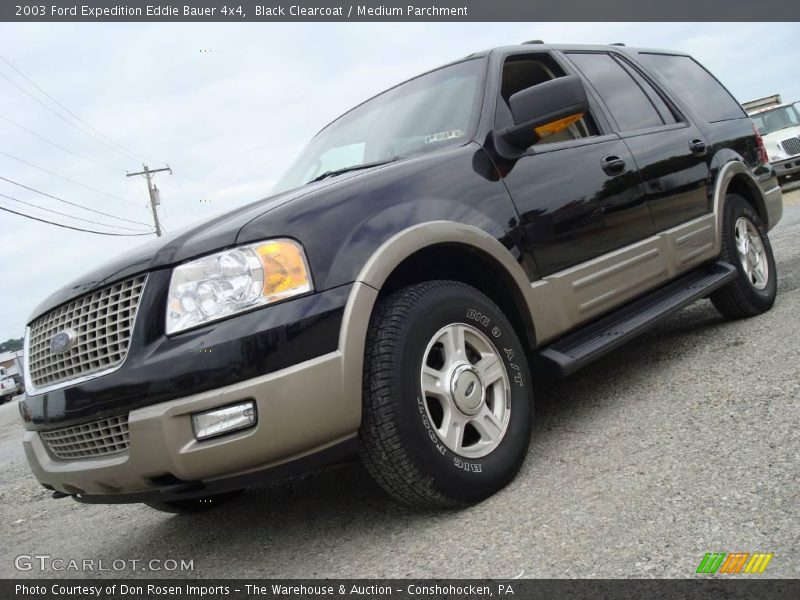 Black Clearcoat / Medium Parchment 2003 Ford Expedition Eddie Bauer 4x4