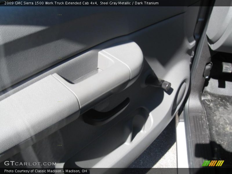 Steel Gray Metallic / Dark Titanium 2009 GMC Sierra 1500 Work Truck Extended Cab 4x4