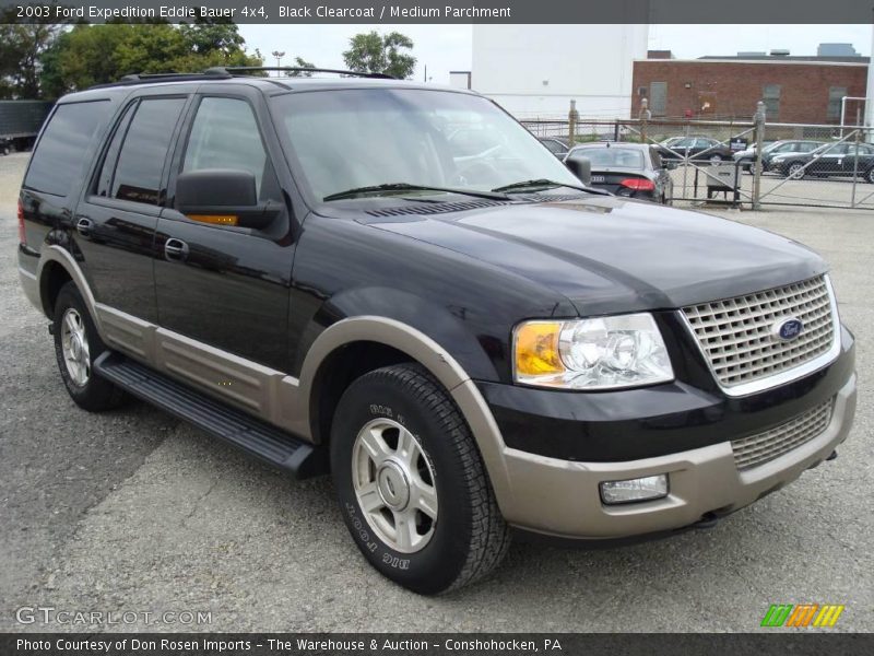 Black Clearcoat / Medium Parchment 2003 Ford Expedition Eddie Bauer 4x4