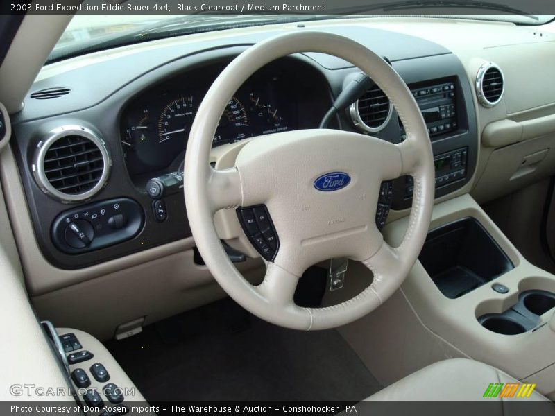 Black Clearcoat / Medium Parchment 2003 Ford Expedition Eddie Bauer 4x4