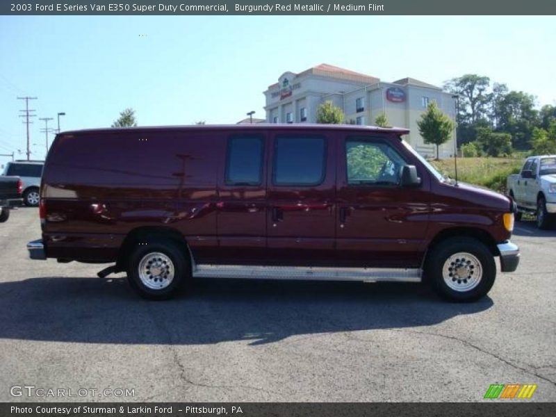Burgundy Red Metallic / Medium Flint 2003 Ford E Series Van E350 Super Duty Commercial