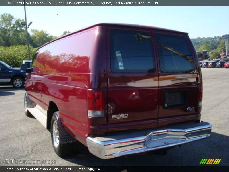 Burgundy Red Metallic / Medium Flint 2003 Ford E Series Van E350 Super Duty Commercial