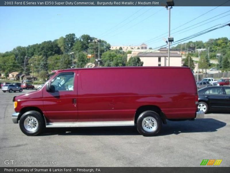 Burgundy Red Metallic / Medium Flint 2003 Ford E Series Van E350 Super Duty Commercial