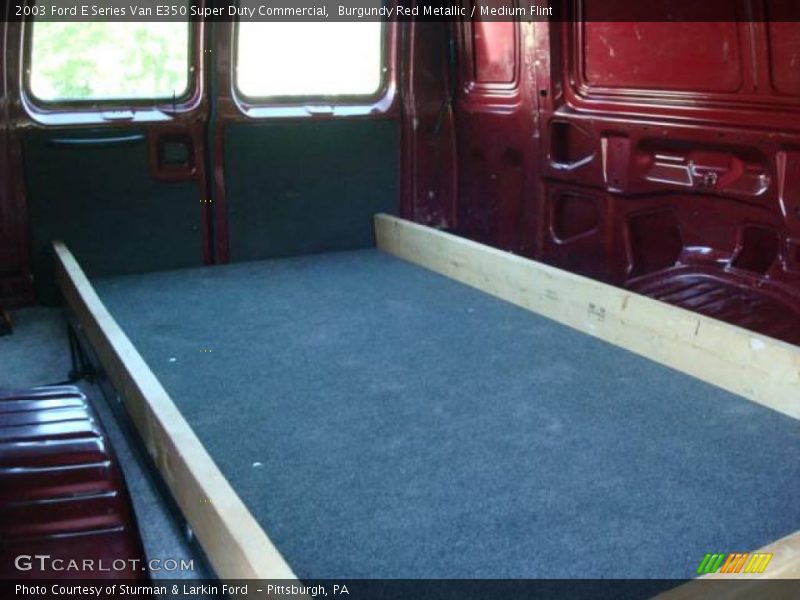 Burgundy Red Metallic / Medium Flint 2003 Ford E Series Van E350 Super Duty Commercial
