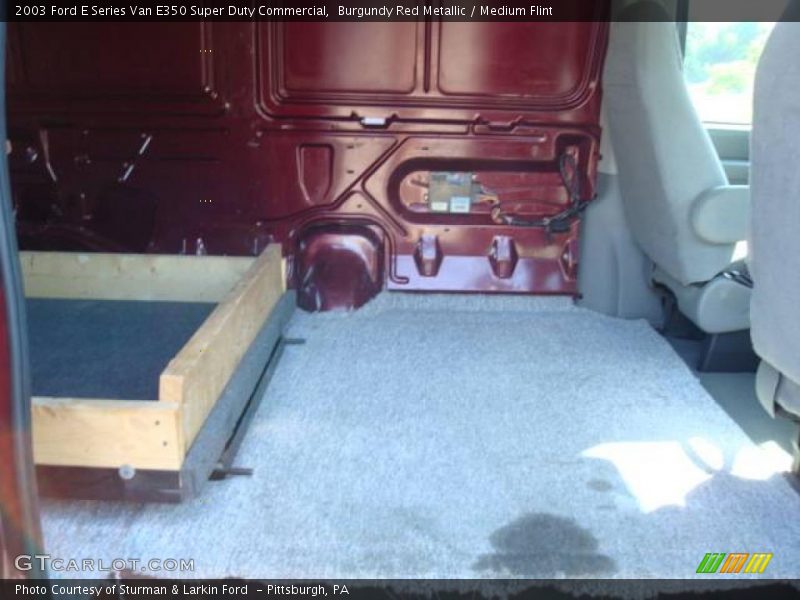 Burgundy Red Metallic / Medium Flint 2003 Ford E Series Van E350 Super Duty Commercial