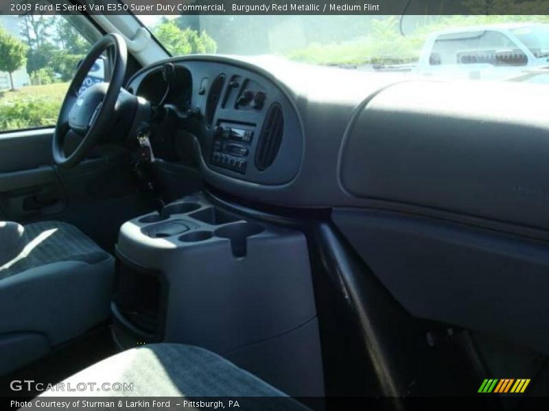 Burgundy Red Metallic / Medium Flint 2003 Ford E Series Van E350 Super Duty Commercial