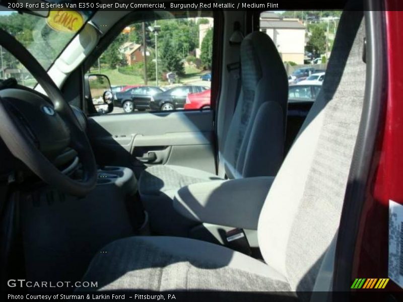 Burgundy Red Metallic / Medium Flint 2003 Ford E Series Van E350 Super Duty Commercial